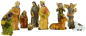 Preview: Traditionelle Weihnachtskrippe Roth inkl. 12-tlg. Figurensatz K 650-9, Maße Krippe: ca. 50 x 20 x 26 cm